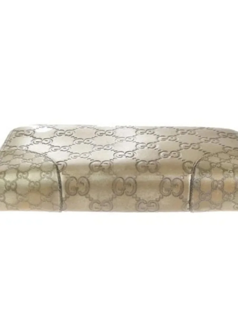 GUCCI Logo Guccissima GG Pattern Long Zipper Wallet Leather Beige GHW 09KP533 - Picture 6 of 14